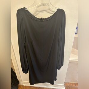 Laundry By Shelli Segal Elegant Black Long Sleeve Dress